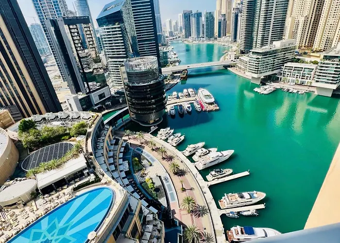 Address Marina Mall Suites - Full Marina Views, Balcony, Kitchen & Parking